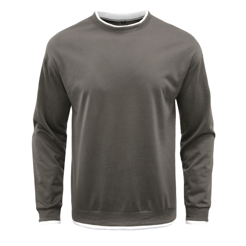Solid Color European And American Men's Loose T-shirt