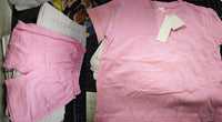 Heart Printing Short Sleeve Suit Korean Style Baby Boys' And Girls' Clothing Two-piece Set