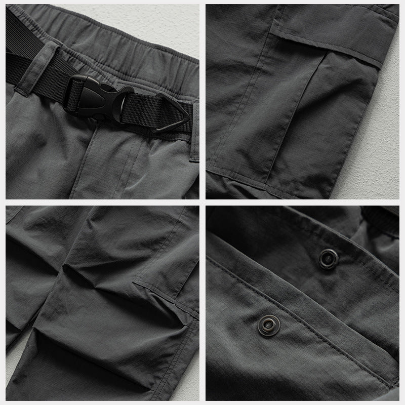 New Spring Summer Japanese-style Workwear Pants For Men
