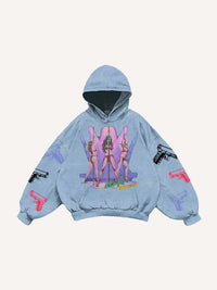 Fashion Casual Printed Polyester Sweater