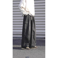 Hong Kong Style Retro Overalls Jeans Man