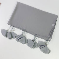 Women's Casual Pearl Chiffon Love Flower Pattern Accessories Baotou Scarf