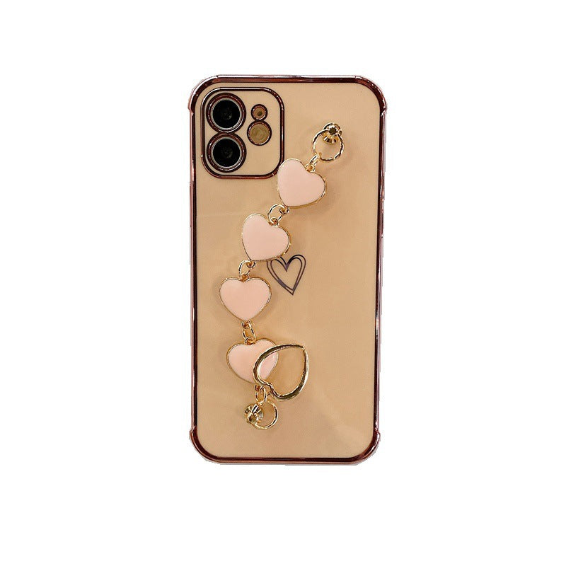 Electroplating Heart Mobile Phone Shell