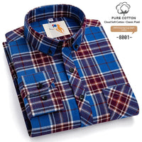 AutumnWinter Youth Brushed-Flannel Plaid Shirt
