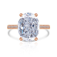 Female Versatile Casual Papalacha High Carbon Diamond Ice Flower Ring