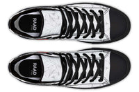 Men's And Women's Fashion Color Printing High-top Canvas Shoes