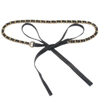 Chain Belt Retro Fine Decoration Waist Matching Shirt Black Waist Chain Accessories