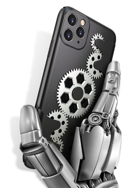 Machinist rotating gear phone case