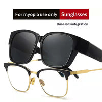 Blue-lens Sun Visor Sunglasses For Outdoor Driving
