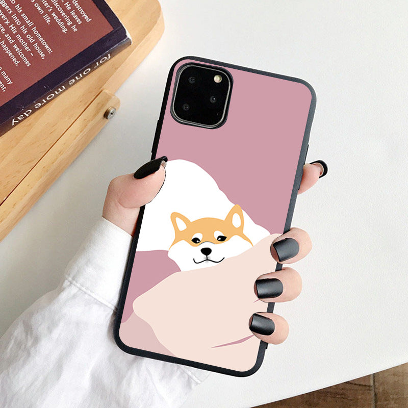 Cute Shiba Inu Erha Couple Mobile Shell  Matte Soft