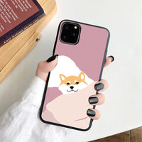 Cute Shiba Inu Erha Couple Mobile Shell  Matte Soft