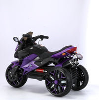 Kids Motorcycle Ride-On Motorcycle 3-Wheels Battery Powered Motorbike Rechargeable 12 V Kids Ride On Toy With PU Seat Training Wheels Manual Throttle Drive By Hand Lighting Wheels