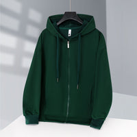 Fleece-lined Zip-up Hoodie With A Hood