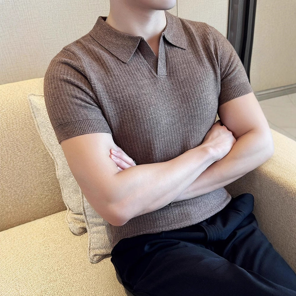New Fashion Summer Leisure Printed Shirt Men