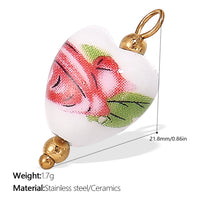 Fresh-style From The Ocean Collection Stainless Steel Pendant Necklace With 18K Gold Plating
