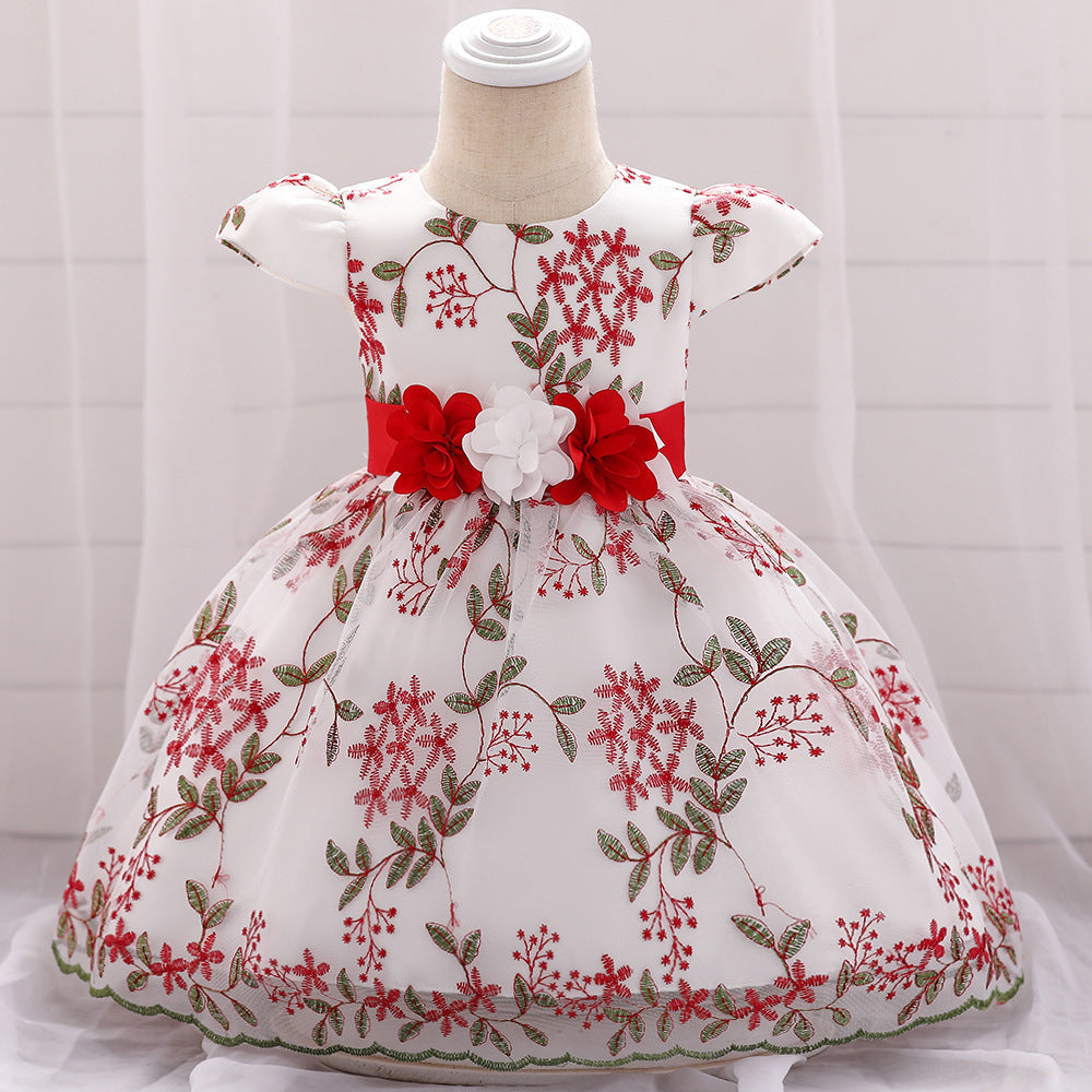birthday party wedding dress skirt girls fluffy dress