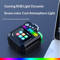 Outdoor Portable Subwoofer Multi-function Color Screen Weather Clock Gift Smart Speaker
