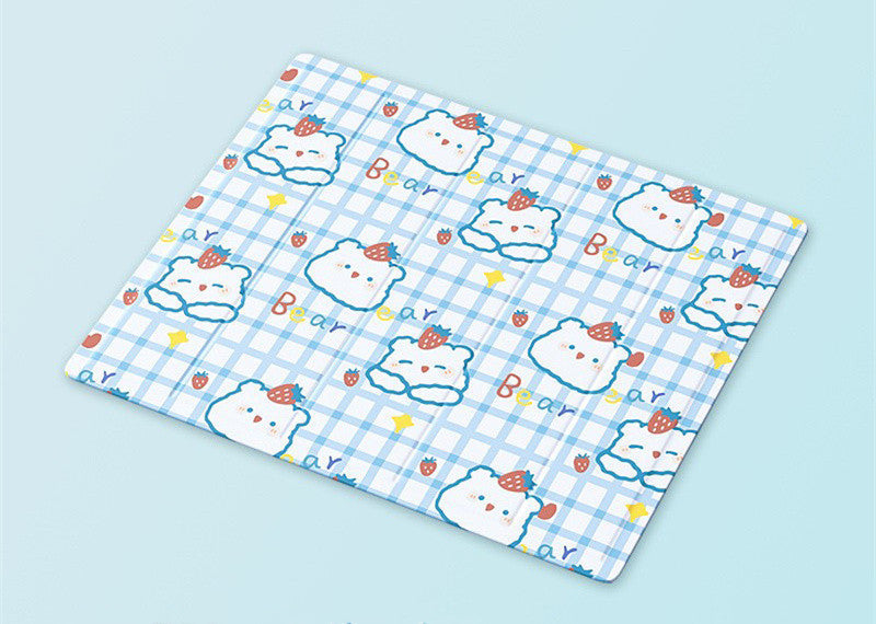 Pet Ice Mat Cute Dinosaur Sleeping Cooling Down