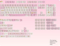 Transparent Frosted Keycaps Magnetic Switches Complete Keycap Set