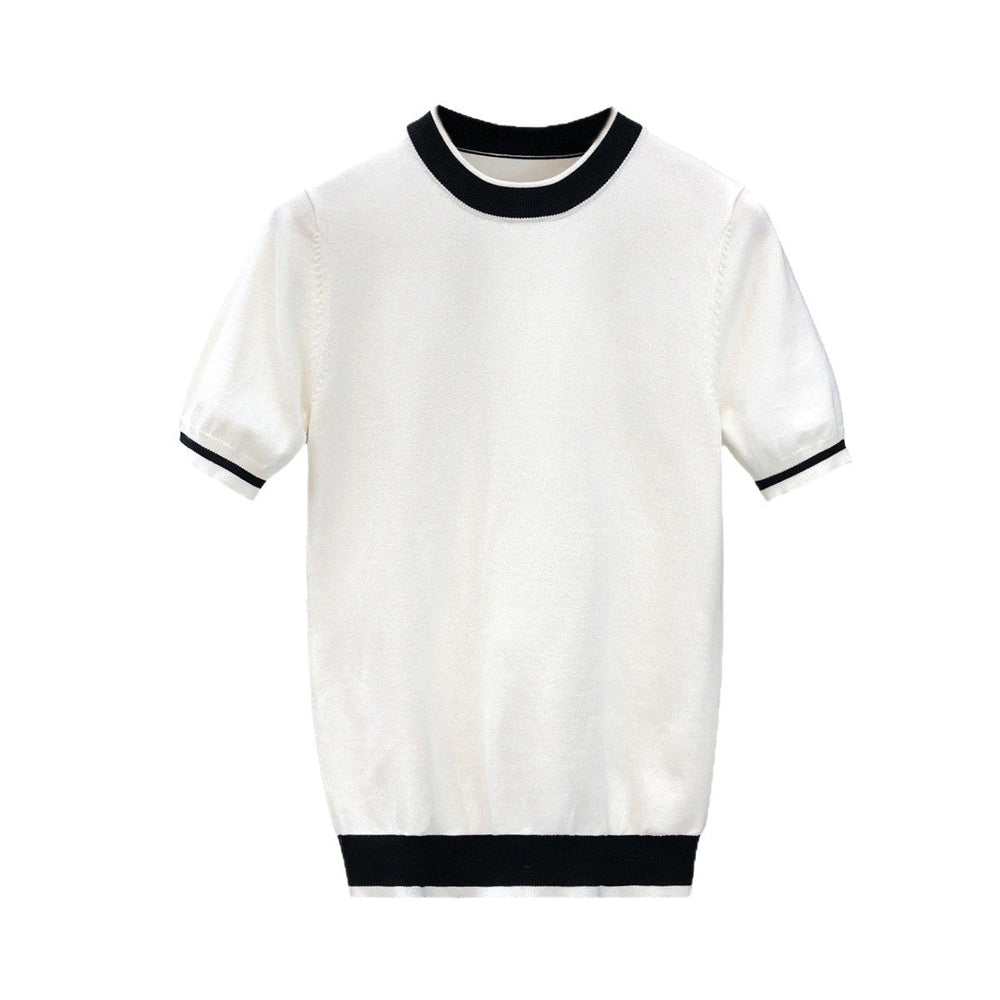 Mens Trendy Short-sleeve Or Half-sleeve Base Sweater