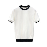 Mens Trendy Short-sleeve Or Half-sleeve Base Sweater
