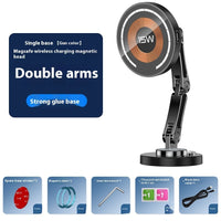 Rotating Car 360 Degrees 15W Magnetic Zinc Alloy Bracket