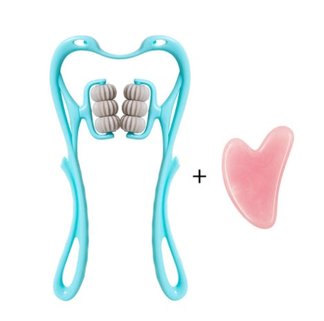 6-Wheel Manual Neck Massager - Pain Relief Roller