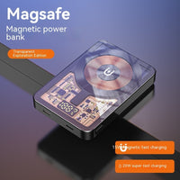 Magnetic Wireless Power Bank Fast Charge 20W Transparent Body