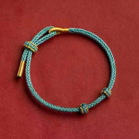 Semi-finished Products Beads Threading Gold Accessories DIY Hand-woven Red Rope