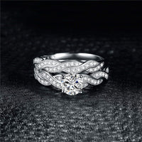 Women's Fashion Plating Couple Women's Ring Set