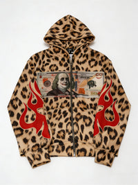Fashion Casual Printed Polyester Sweater