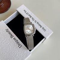 Golden Roman-style Square Watch For Women