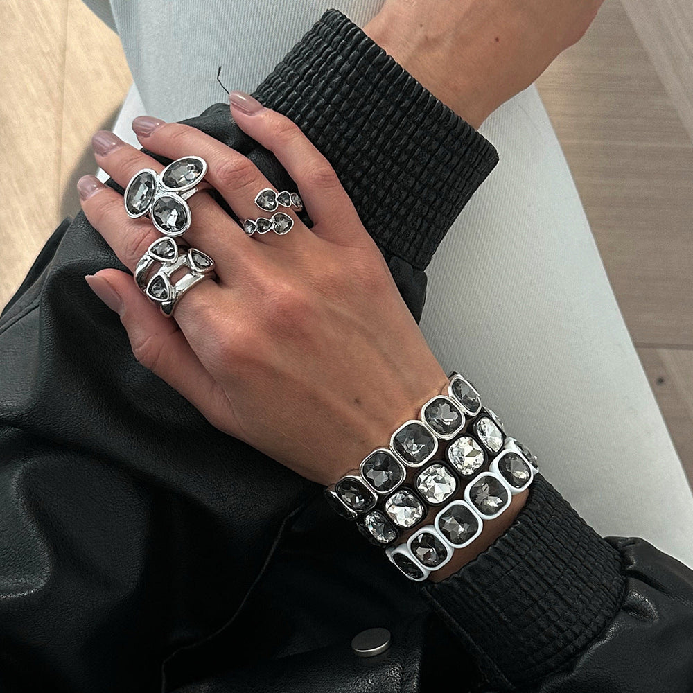 Stylish Metal Layered Mixed Bracelet For Women