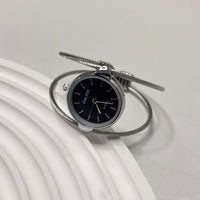 Womens Minimalist Open Bangle Watch