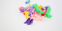 Doll Accessories Crystal Shoes Plastic High-heeled Toys