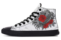 Men's And Women's Fashion Color Printing High-top Canvas Shoes