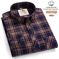 AutumnWinter Youth Brushed-Flannel Plaid Shirt