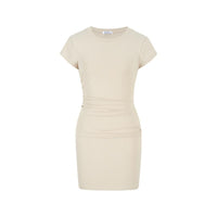 Figure-flattering Basic Short-sleeve Dress