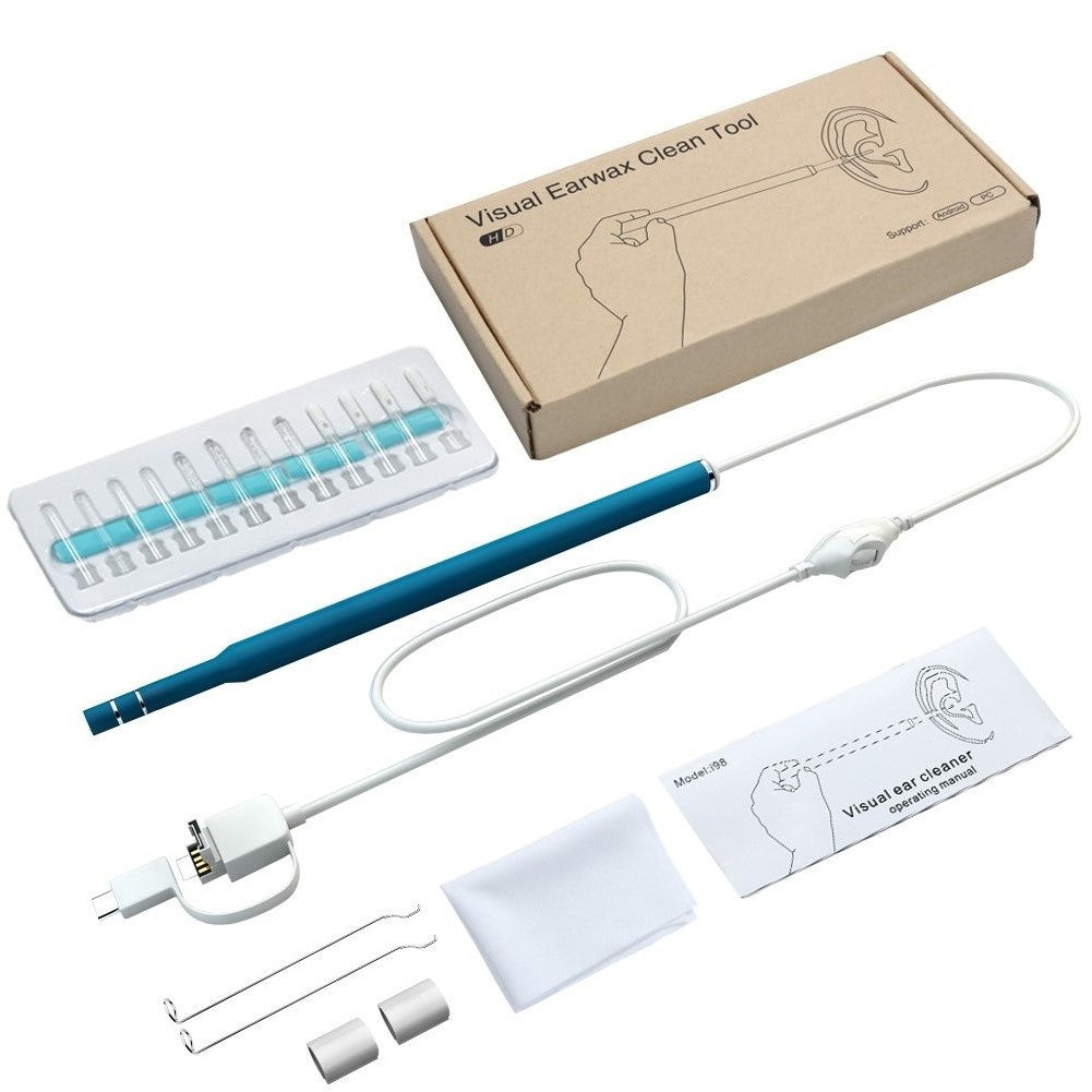 5.5mm 3-in-1 Visual Ear Endoscope Ear Cleaner Camera Tool 1m USB