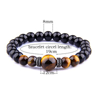 Tiger Eye Natural Stone Beaded Bracelet for Men