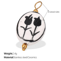 Fresh-style From The Ocean Collection Stainless Steel Pendant Necklace With 18K Gold Plating