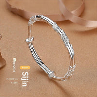 Light-luxury Floral Bracelet For Women Solid Youthful And Niche