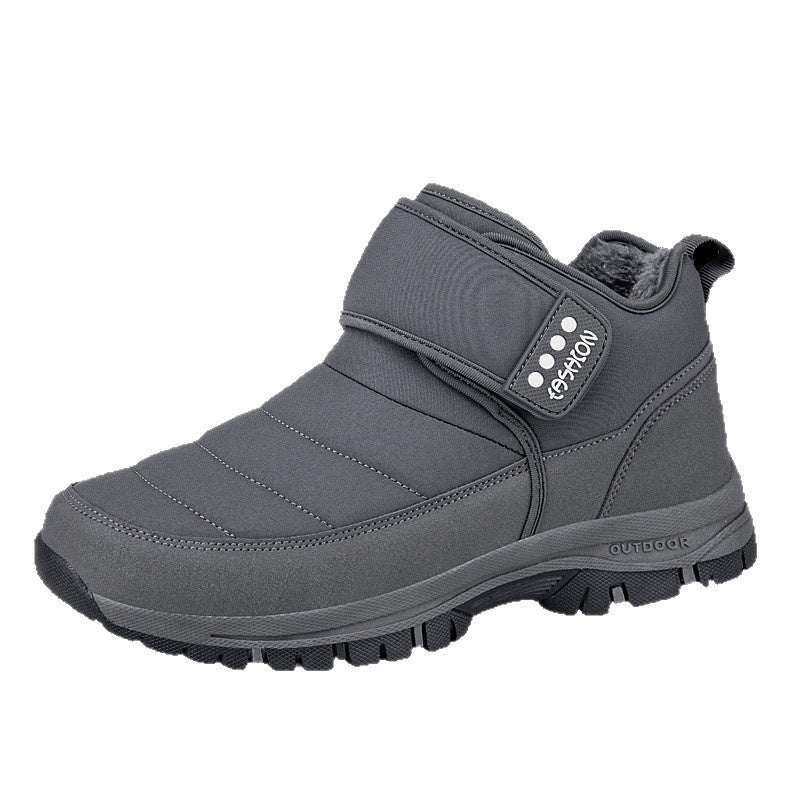 Fleece-lined Thermal Cotton Shoes For Men