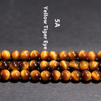 Natural Yellow Tiger's Eye Loose Beads Round Beads DIY Accessories Semi-finished Products