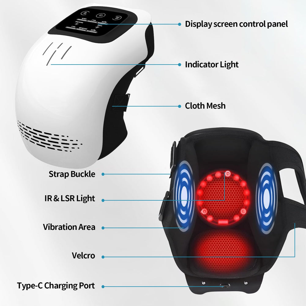 Electric Heated Knee Massager with Kneading & Vibration