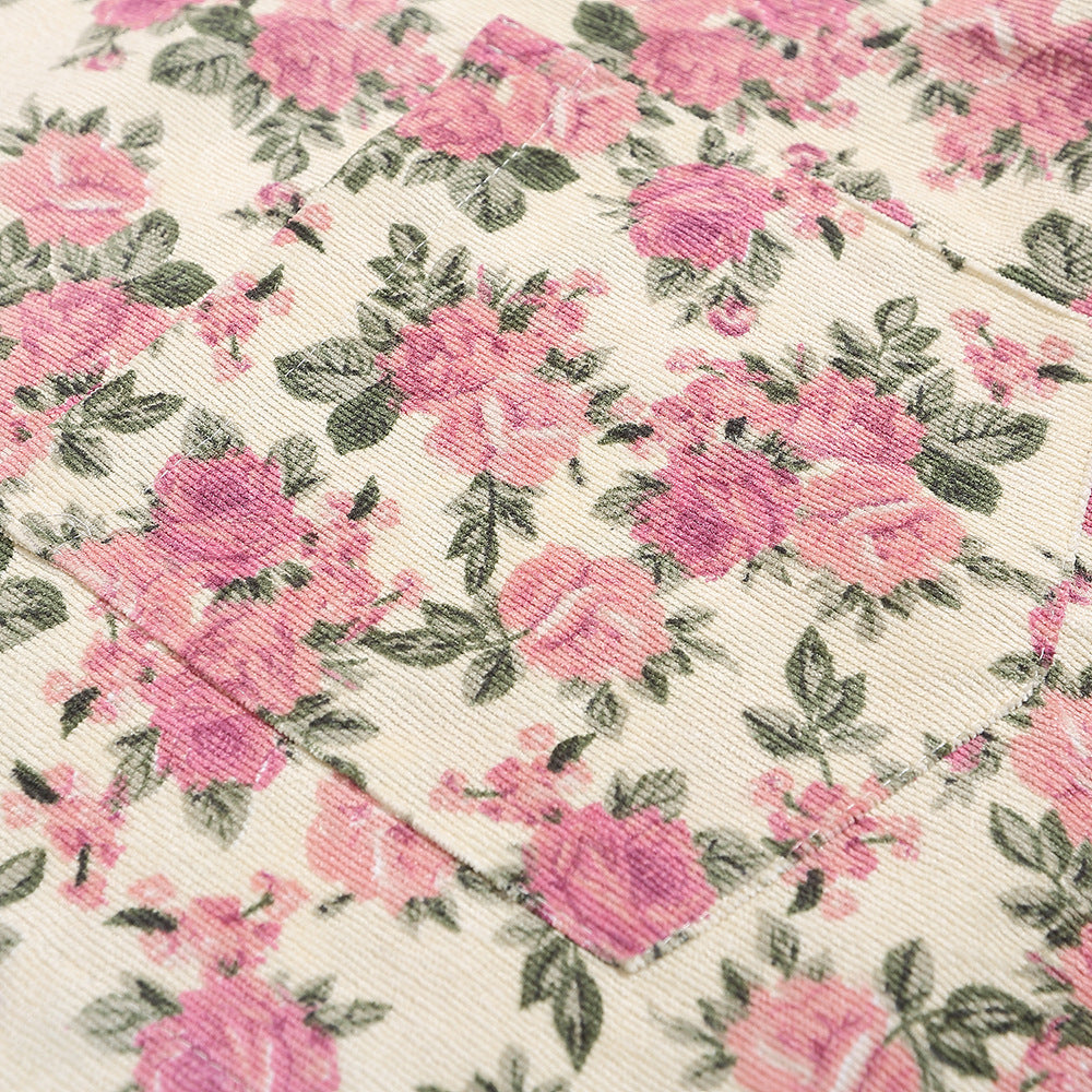 Fashion Small Floral Shirt Summer Men