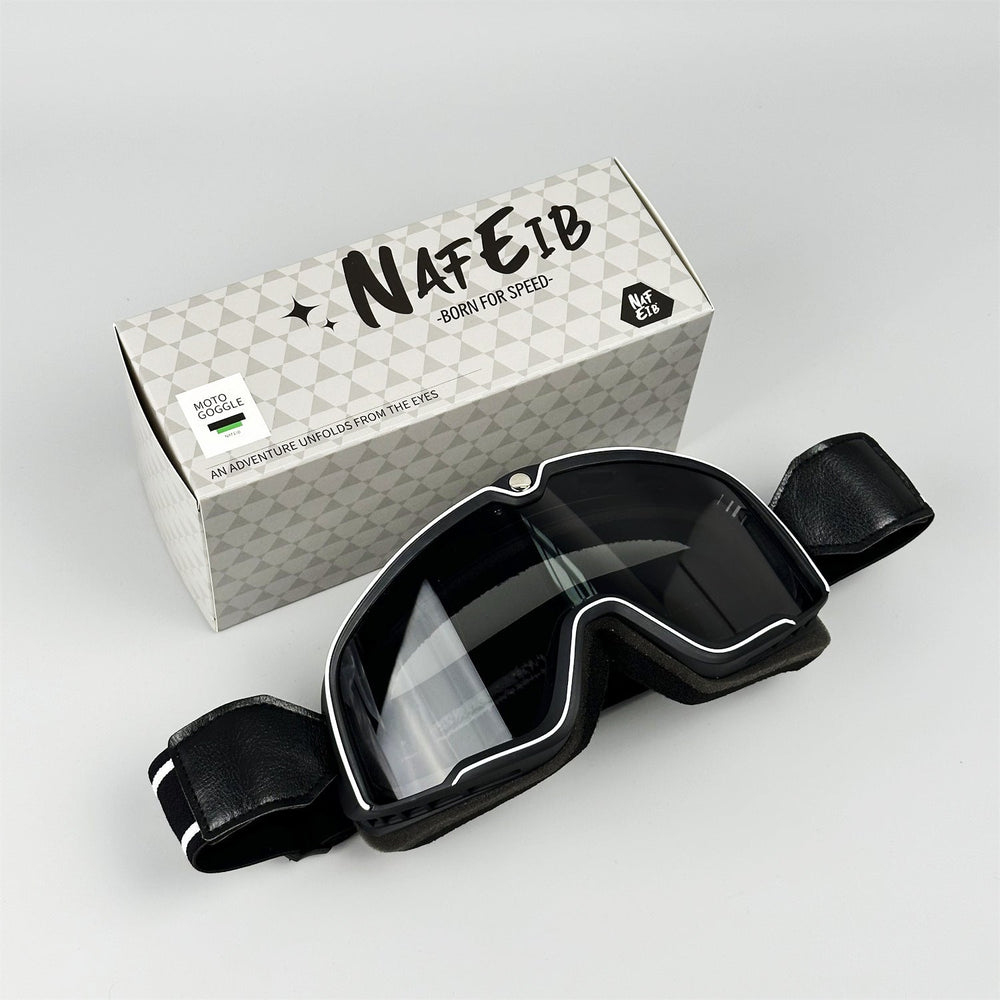 Retro-style DEUS Motorcycle Helmet Goggles