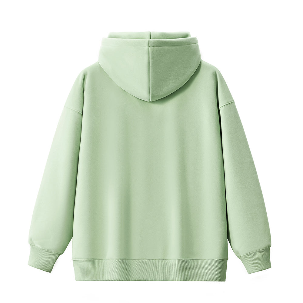 Fleece Cardigan Sweater Men's Simplicity Solid Color Loose-fitting Versatile Casual Hooded Coat