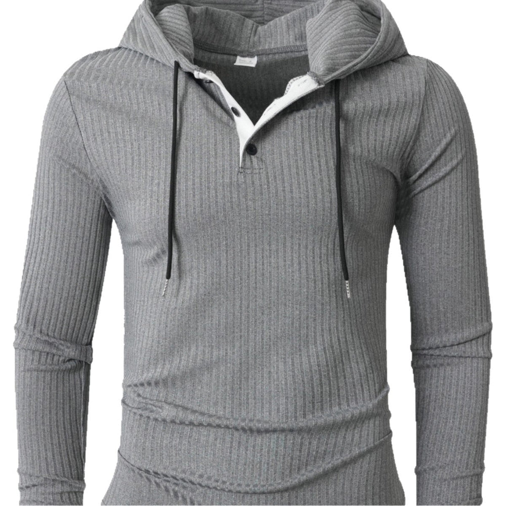 Fallwinter Long-sleeve Casual Sports Hoodie With Drawstring
