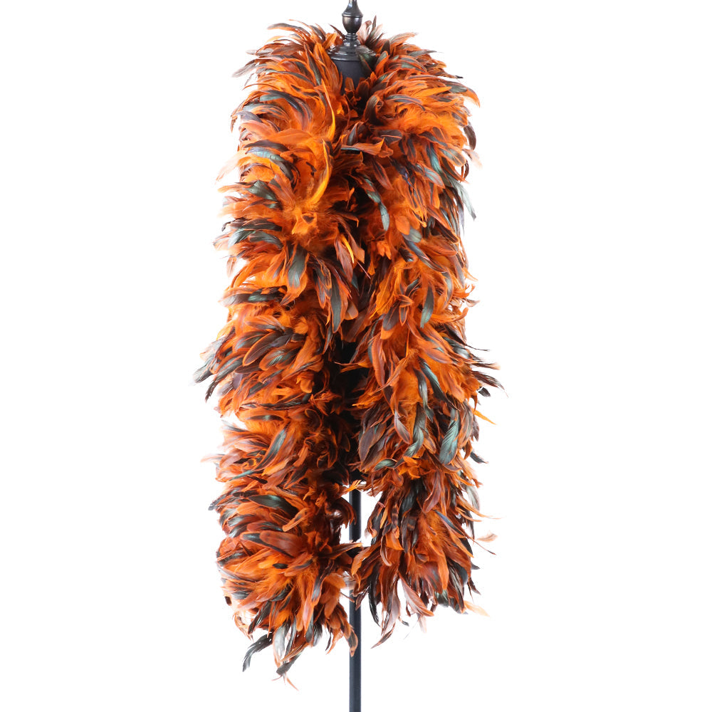 Catwalk Dress Up Colorful Chicken Feather Scarf Accessories Velvet Strips